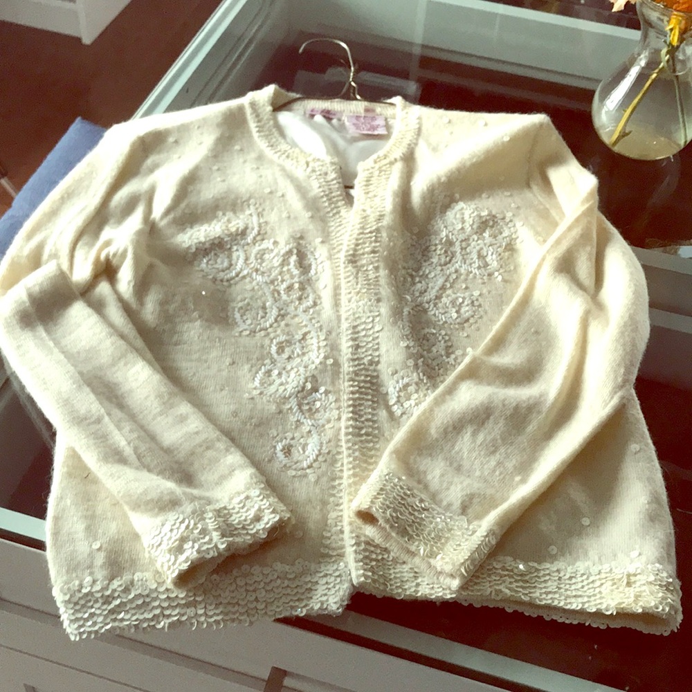 Sequined sweater.